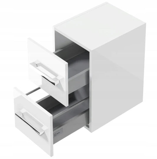 Étagère salle de bain blanche avec tiroirs 30x40x50cm - vente privée 14:29