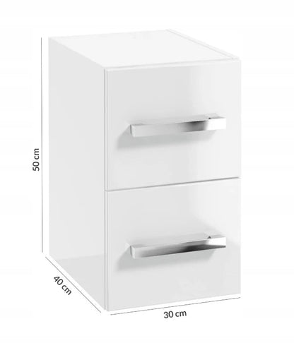 Étagère salle de bain blanche avec tiroirs 30x40x50cm - vente privée 14:29