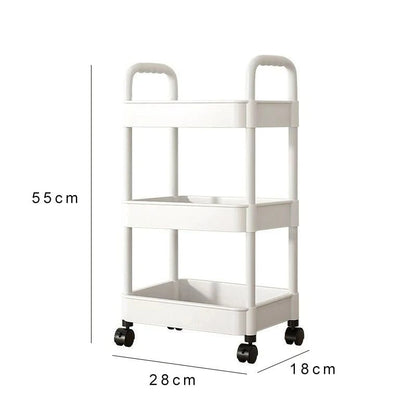 Étagère salle de bain blanche simple - vente privée 14:293-layer storage rack