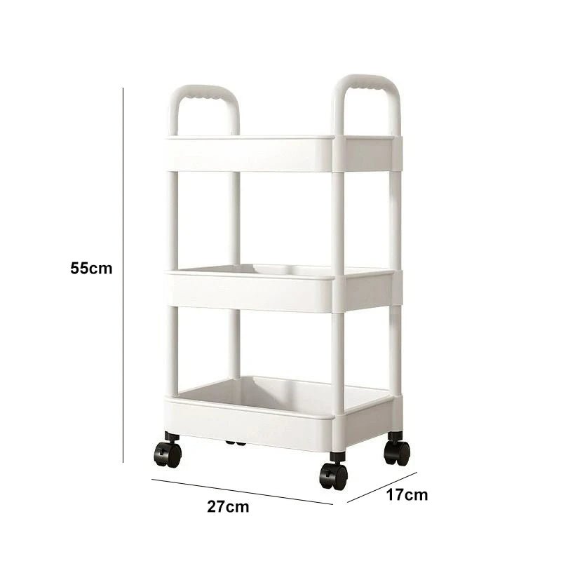 Étagère salle de bain blanche simple - vente privée 14:3664-layer storage rack