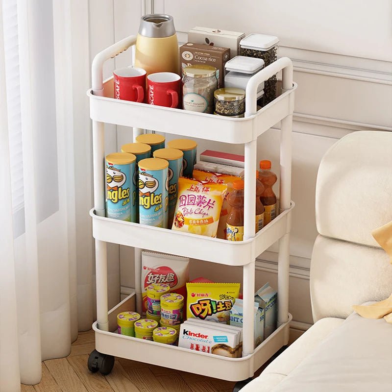 Étagère salle de bain blanche simple - vente privée 14:3664-layer storage rack