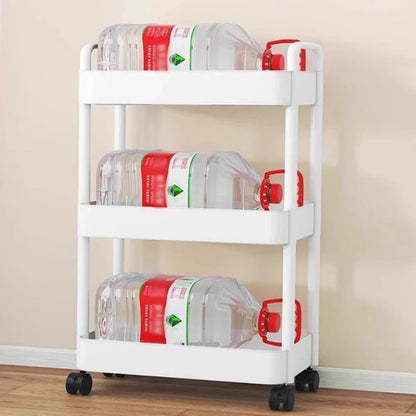 Étagère salle de bain blanche simple - vente privée 14:3664-layer storage rack