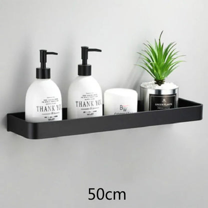 Étagère salle de bain d'angle murale pour douche - vente privée 14:20000298450cm Black;200007763:201336100