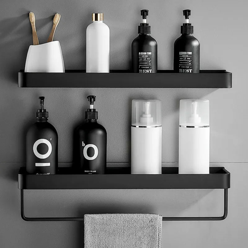 Étagère salle de bain d'angle murale pour douche - vente privée 14:20000615150cm towel rail hook;200007763:201336100