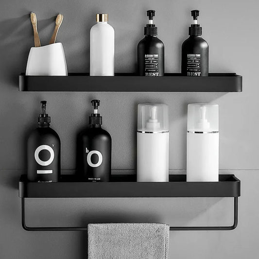 Étagère salle de bain d'angle murale pour douche - vente privée 14:20000615150cm towel rail hook;200007763:201336100