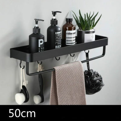 Étagère salle de bain d'angle murale pour douche - vente privée 14:20000615150cm towel rail hook;200007763:201336100