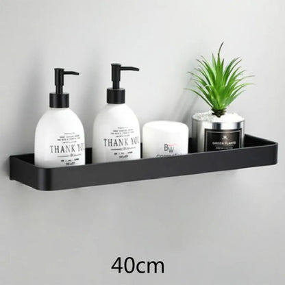 Étagère salle de bain d'angle murale pour douche - vente privée 14:49640cm Black;200007763:201336100