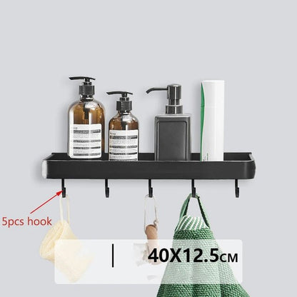 Étagère salle de bain d'angle murale pour douche - vente privée 14:9440cm with 5 hook;200007763:201336100