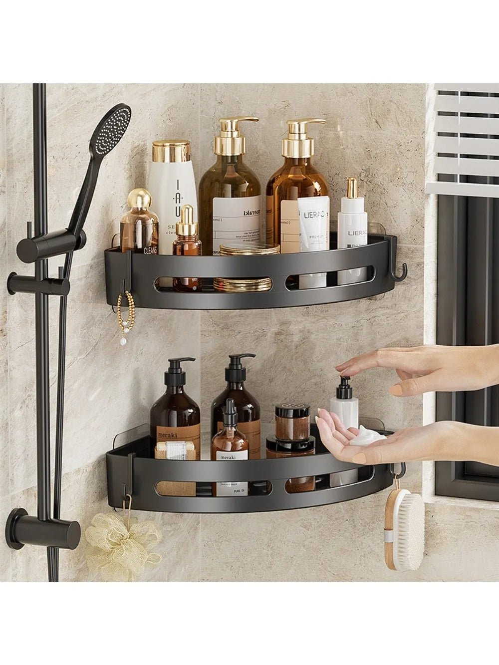 Étagère salle de bain de rangement pour douche - vente privée 14:2000029843PCS
