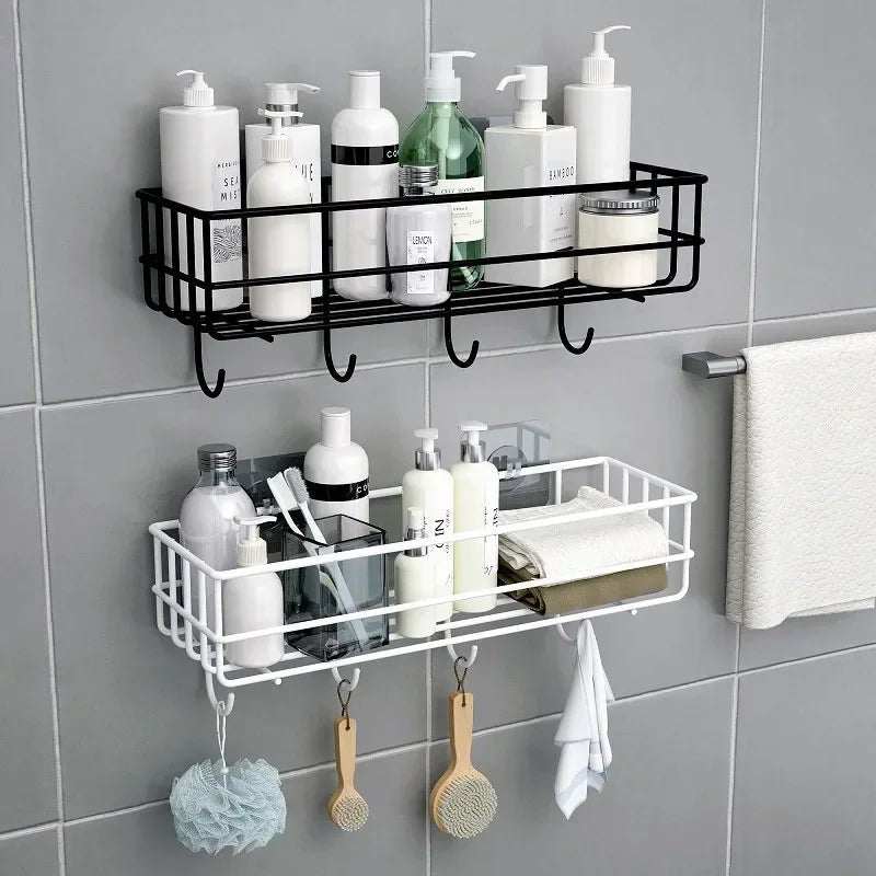 Étagère salle de bain douche pratique - vente privée 14:202135821C WHITE 2pcs
