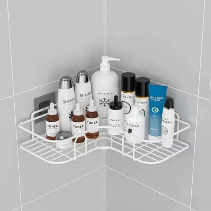 Étagère salle de bain inox d'angle pour douche - vente privée 14:2000061511pc Triangle White
