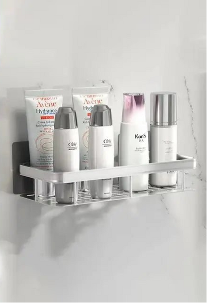 Étagère salle de bain noir à suspendre - vente privée 14:200006151silver 1pc
