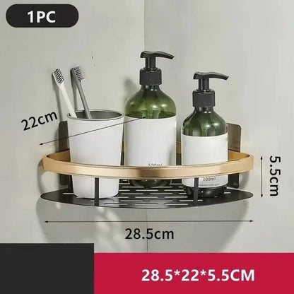 Étagère salle de bain noir à suspendre - vente privée 14:200006154golden Triangle 1pc