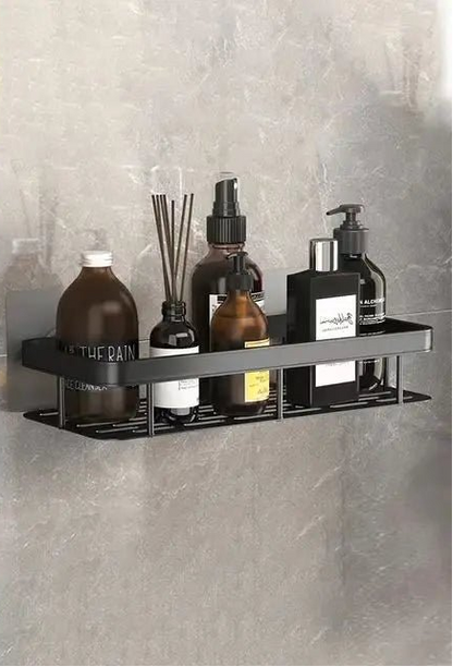 Étagère salle de bain noir à suspendre - vente privée 14:202010806blcak 1pc