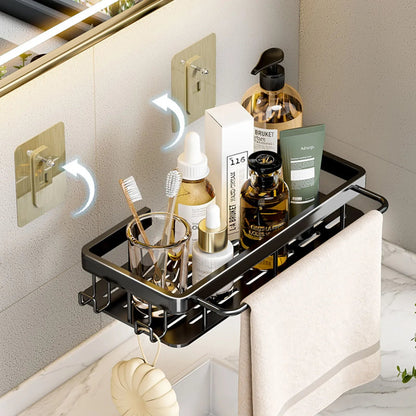 Étagère salle de bain noir à suspendre - vente privée 14:29white 1pc