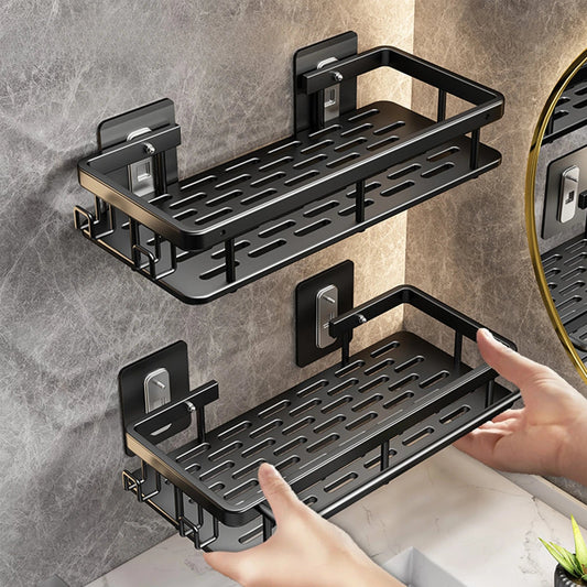 Étagère salle de bain noir à suspendre - vente privée 14:29white 1pc