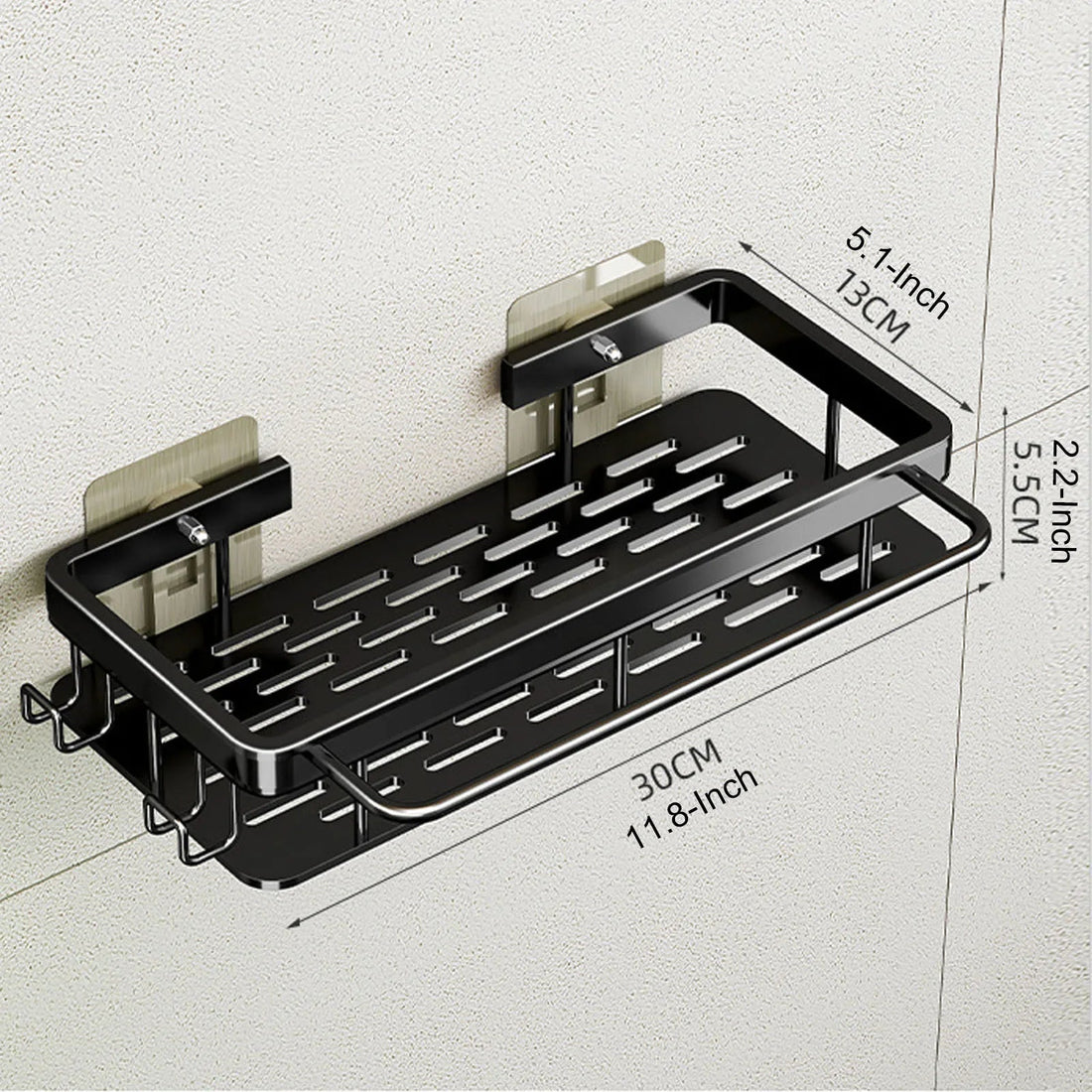 Étagère salle de bain noir à suspendre - vente privée 14:29white 1pc