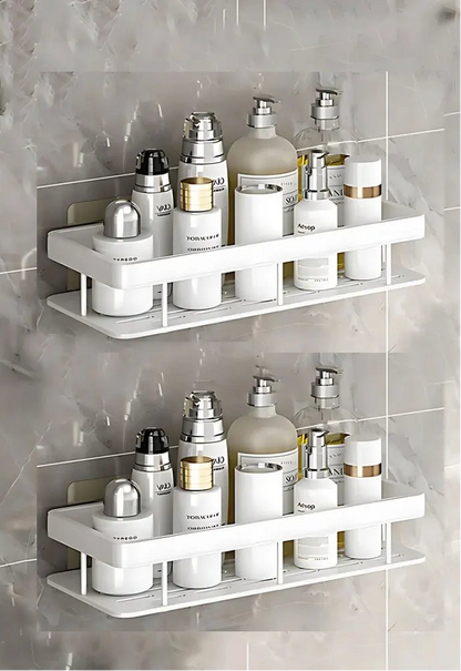 Étagère salle de bain noir à suspendre - vente privée 14:350850white 2pcs