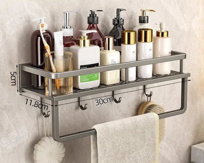 Étagère salle de bain noir moderne - vente privée 14:10Gray-30CM-Hook