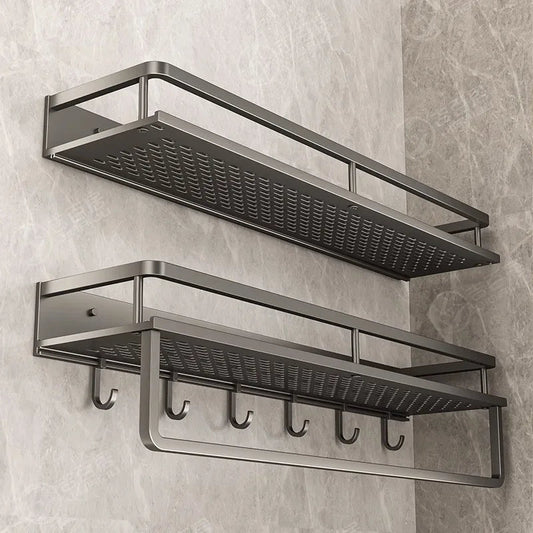 Étagère salle de bain noir moderne - vente privée 14:173Black-40CM-Hook