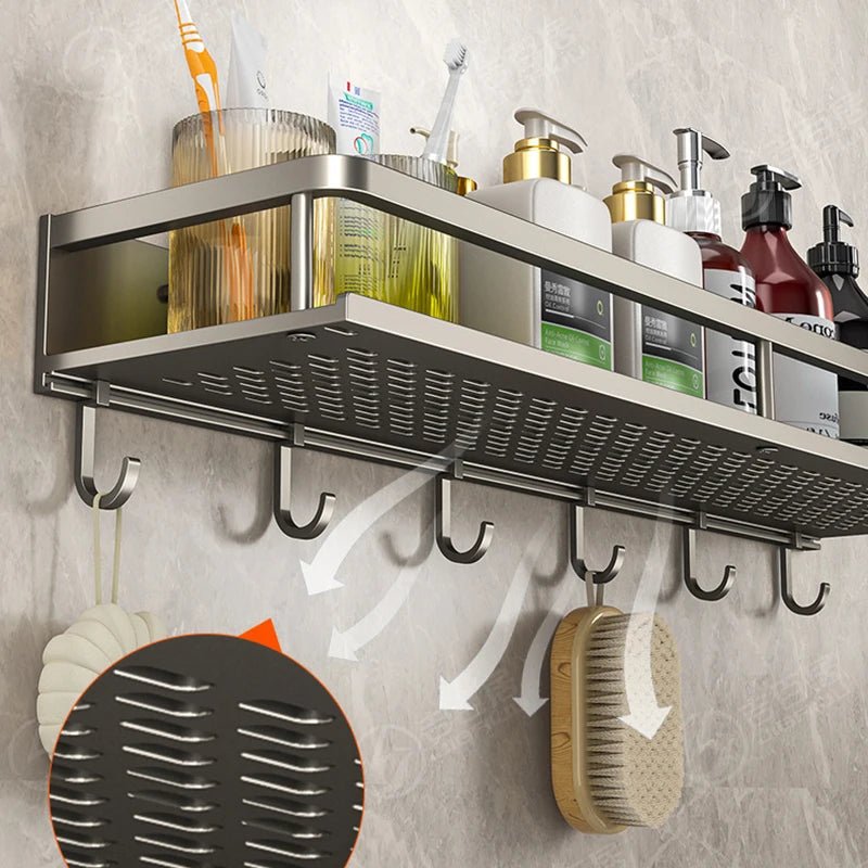 Étagère salle de bain noir moderne - vente privée 14:173Black-40CM-Hook