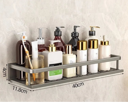 Étagère salle de bain noir moderne - vente privée 14:366Gray-40CM