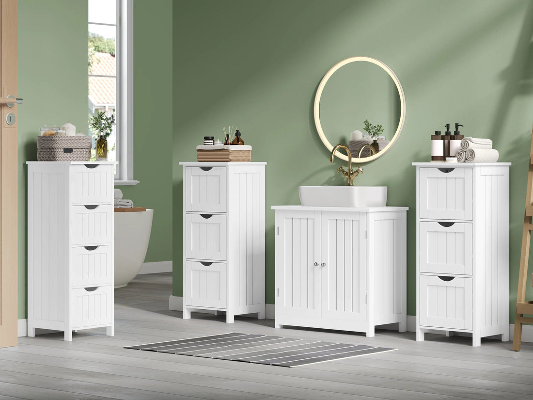 Étagère salle de bain ou salon moderne 32x81x30cm - vente privée 14:2932x30x81cm;200007763:201336101