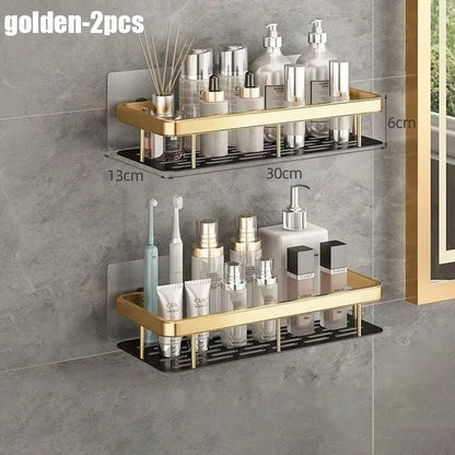 Étagère salle de bain pas cher pour shampoing - vente privée 14:1063golden-2pcs