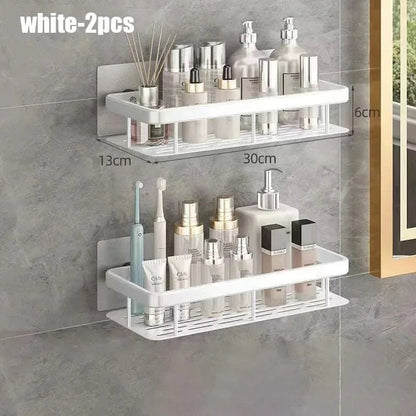 Étagère salle de bain pas cher pour shampoing - vente privée 14:200006151white-2pcs