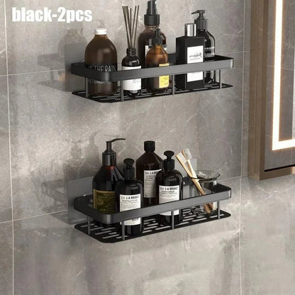 Étagère salle de bain pas cher pour shampoing - vente privée 14:366black-2pcs