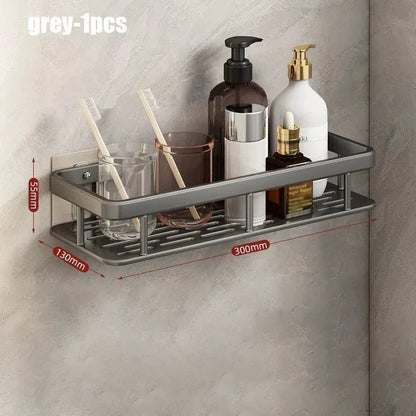 Étagère salle de bain pas cher pour shampoing - vente privée 14:496gun grey-1pcs