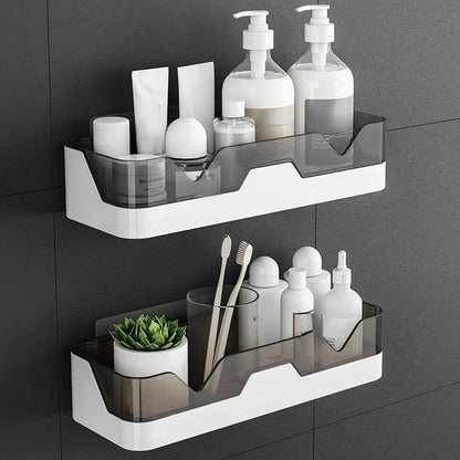 Étagère salle de bain plastique murale - vente privée 14:200006151amber gold
