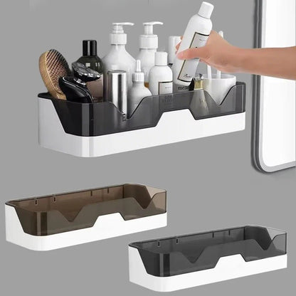 Étagère salle de bain plastique murale - vente privée 14:200006151amber gold