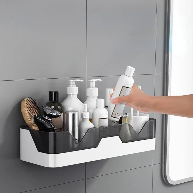 Étagère salle de bain plastique murale - vente privée 14:200006151amber gold