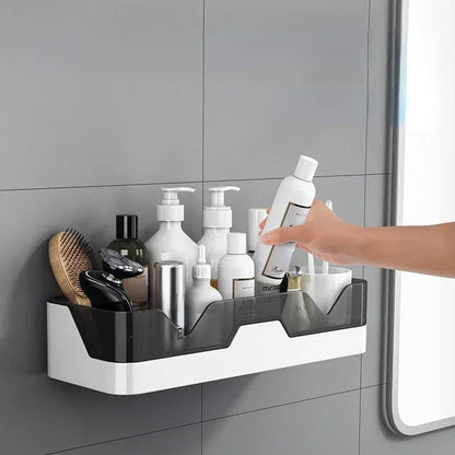 Étagère salle de bain plastique murale - vente privée 14:200006151amber gold