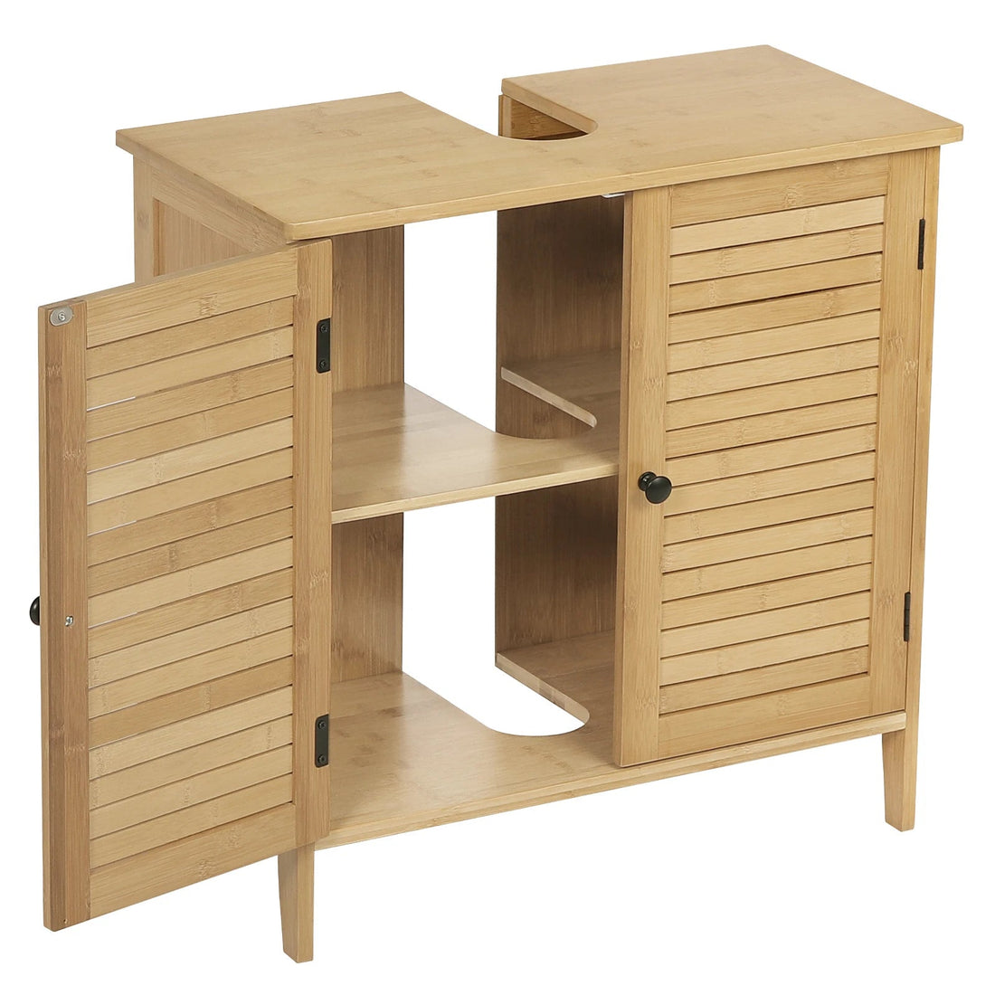 Grand Meuble de rangement en bambou - vente privée 14:366bamboo;200007763:201336101