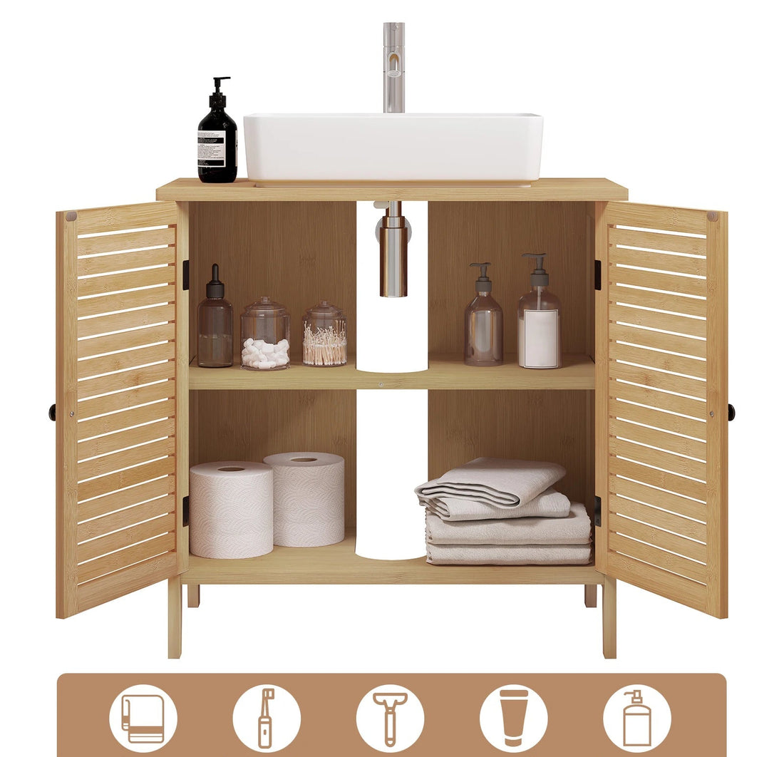 Grand Meuble de rangement en bambou - vente privée 14:366bamboo;200007763:201336101