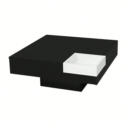 Grande table basse carrée noir - vente privée 14:193Black and White;200007763:201336101