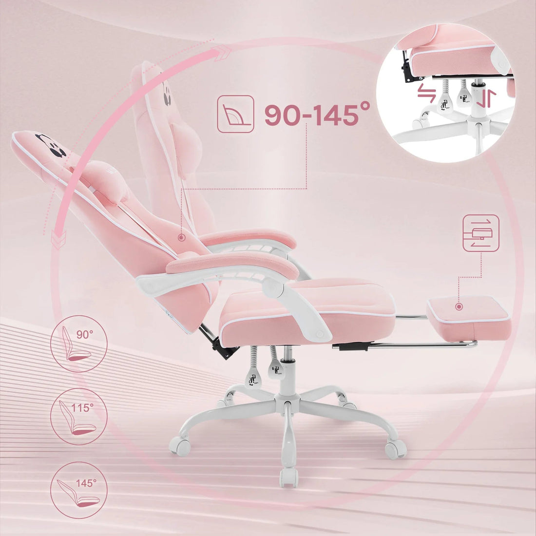 Jolie Chaise de bureau confort supérieur - vente privée 14:200004889Lightblue;200007763:201336101