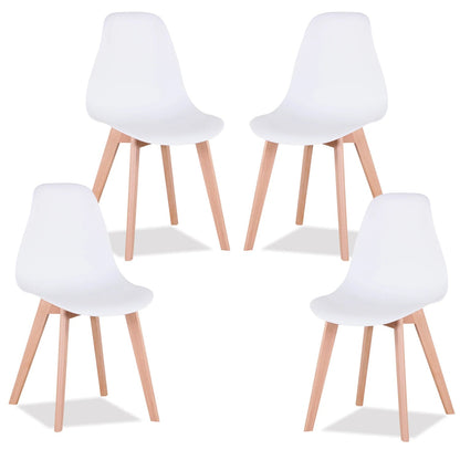 Lot chaise salle à manger 4 pièces ensembles - vente privée 14:29White;200007763:201336101