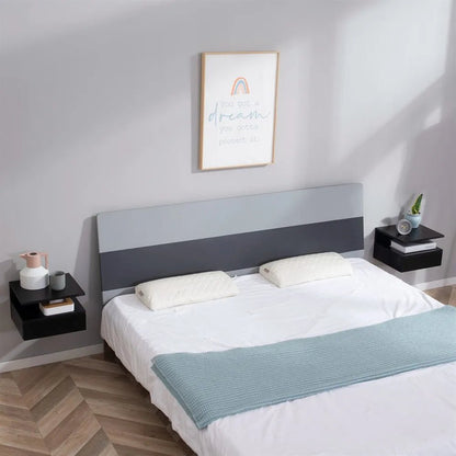 Lot de 2 table de nuit noir à suspendre avec 1 tiroir - 35X32X22.5 cm - 14:193Black;200007763:201336104