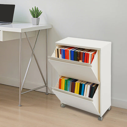 Meuble à chaussure à 2 niveaux de capacité de 10 kilos - vente privée 14:29White;200007763:201336101