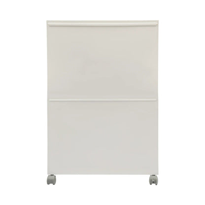 Meuble à chaussure à 2 niveaux de capacité de 10 kilos - vente privée 14:29White;200007763:201336101