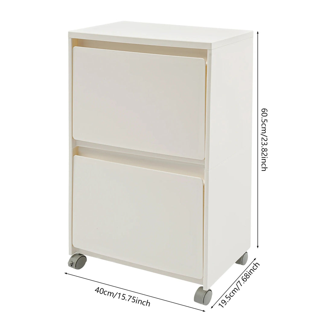 Meuble à chaussure à 2 niveaux de capacité de 10 kilos - vente privée 14:29White;200007763:201336101