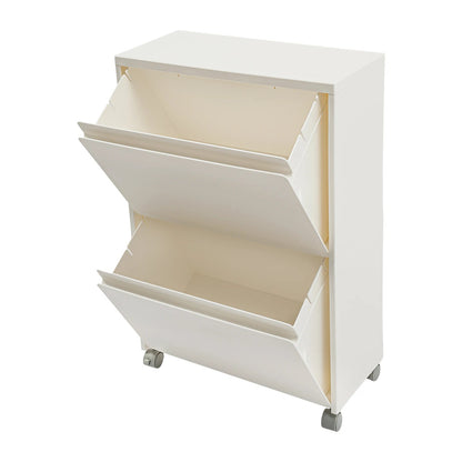 Meuble à chaussure à 2 niveaux de capacité de 10 kilos - vente privée 14:29White;200007763:201336101