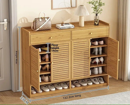 Meuble à chaussure à grande capacité avec tiroirs - vente privée 14:1000187864-132-6-98