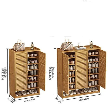Meuble à chaussure à grande capacité avec tiroirs - vente privée 14:102-66-7-98