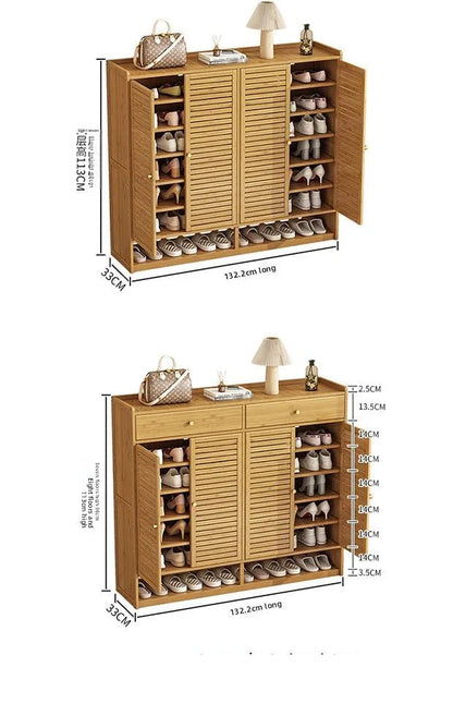 Meuble à chaussure à grande capacité avec tiroirs - vente privée 14:102-66-7-98