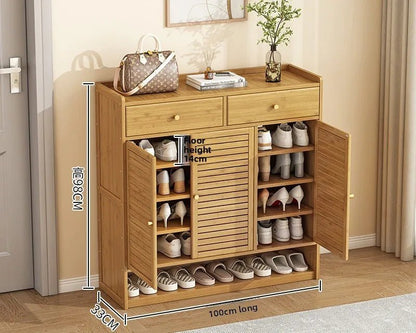 Meuble à chaussure à grande capacité avec tiroirs - vente privée 14:3663-100-6-98