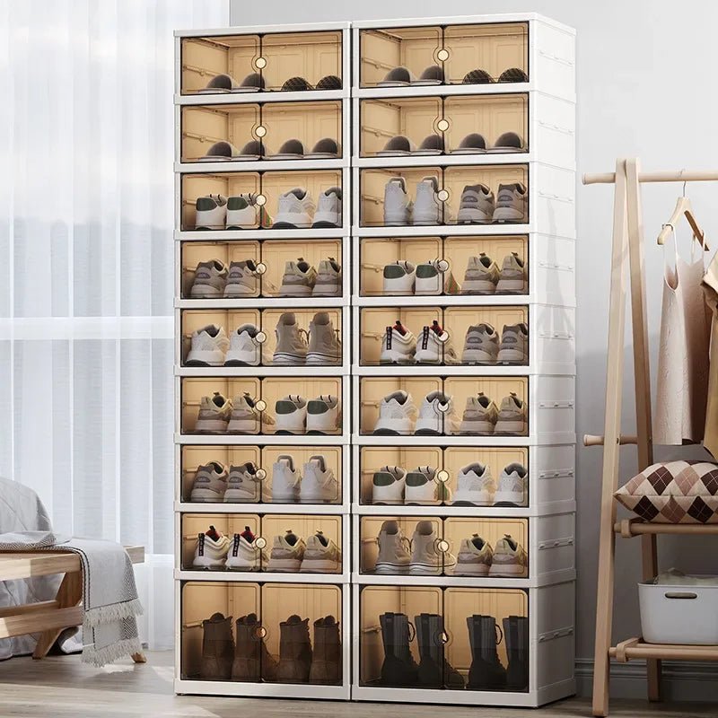 Meuble à chaussure anti poussière pour la maison - vente privée 14:365458Double row-6 layers